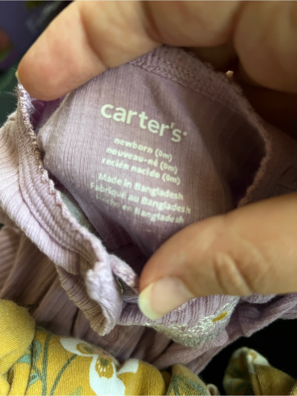 Carter’s Newborn Girl Sleeper Bundle 3-Pack | Floral Koala Ribbed Zip Pajamas - Picture 4 of 5